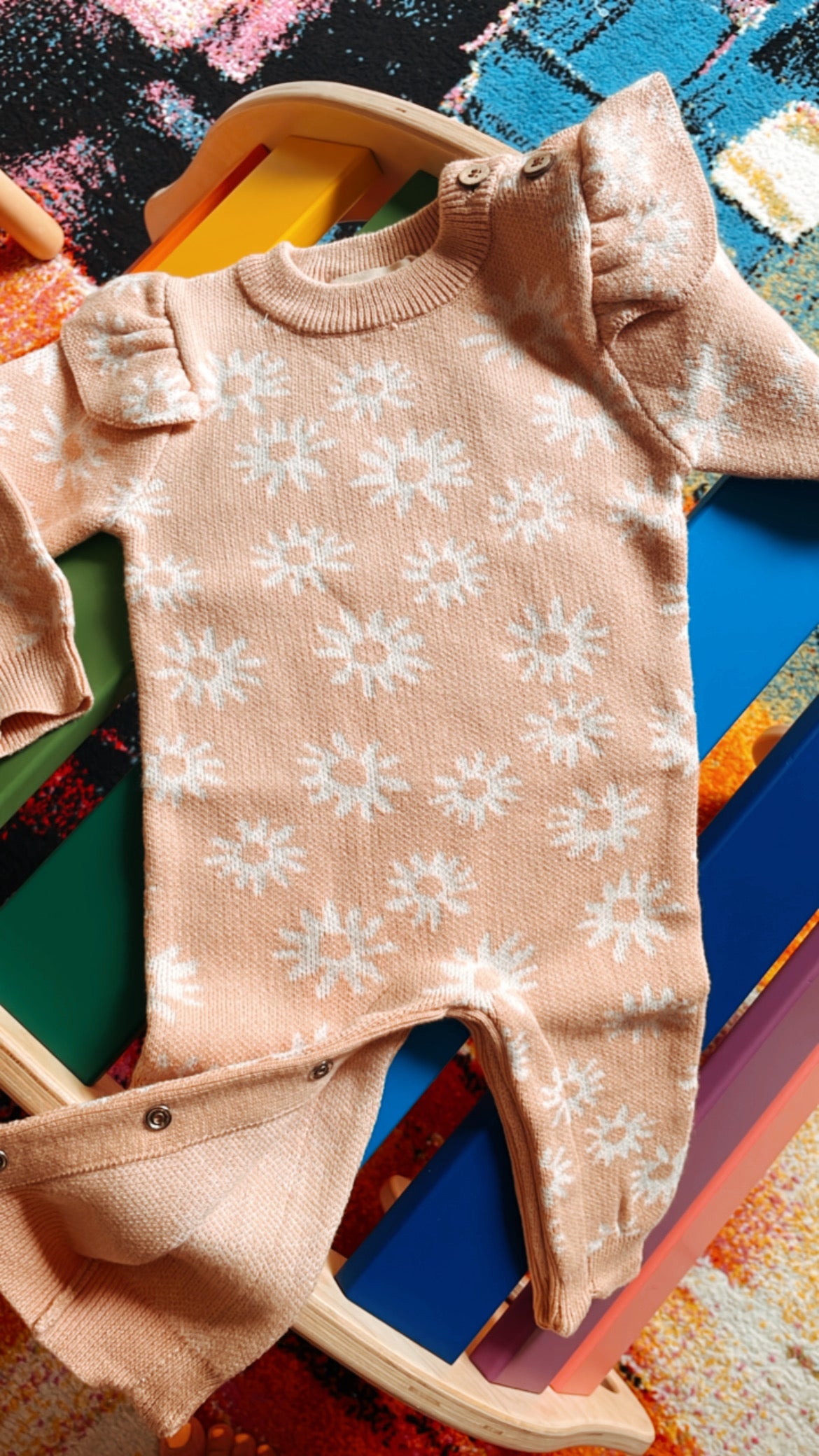 Tuta in jacquard con motivo floreale