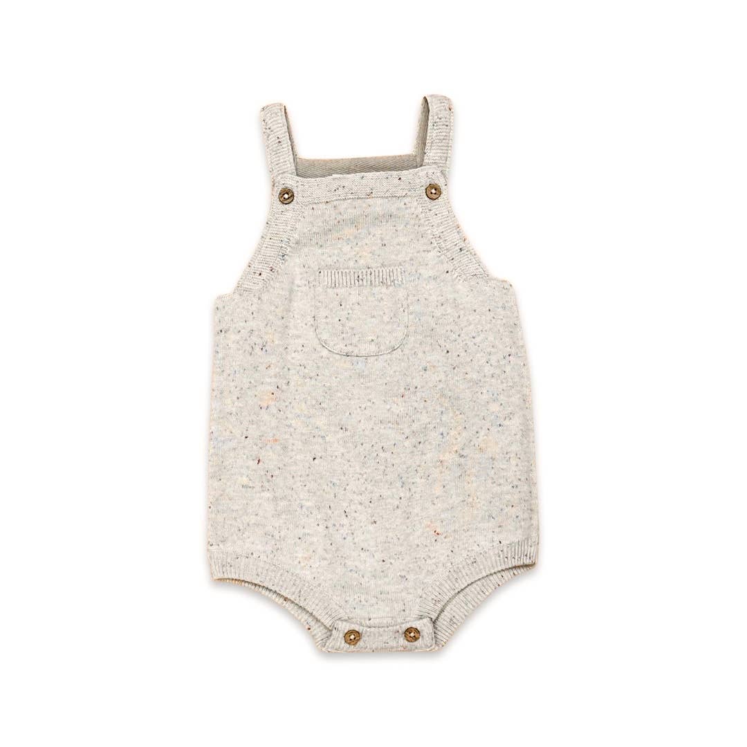 Pagliaccetto in maglia per neonato (body bianco incluso)