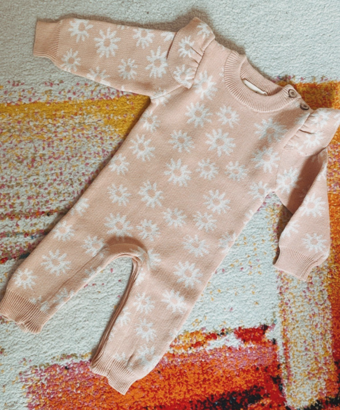 Tuta in jacquard con motivo floreale