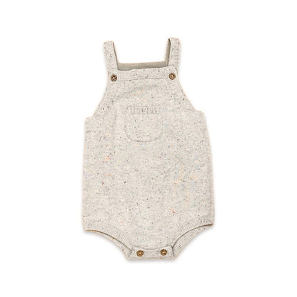Pagliaccetto in maglia per neonato (body bianco incluso)