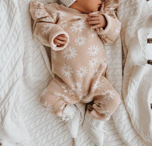 Tuta in jacquard con motivo floreale